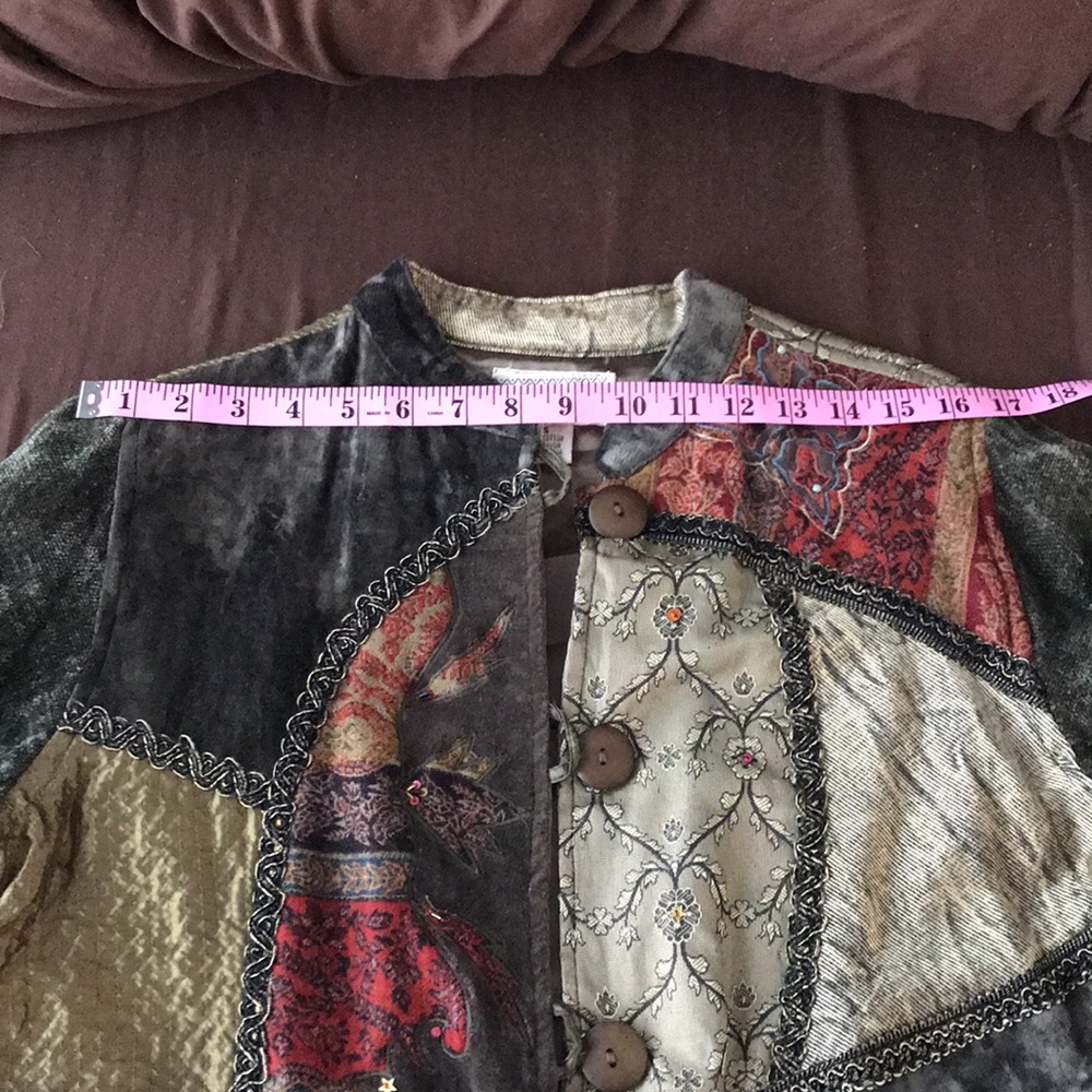 Flashback Jacket Blazer Embellished Embroidered - image 7